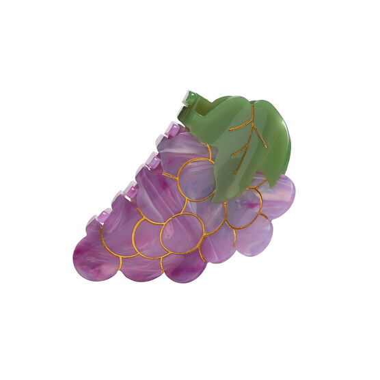 Grape hair claw clip